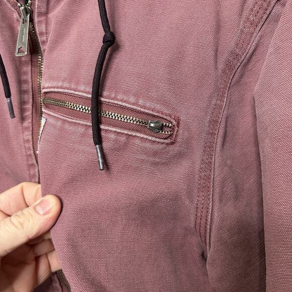 Carhartt Sherpa-Lined Wildwood Jacket “Dried Rose Pink” - Picture 4 of 14